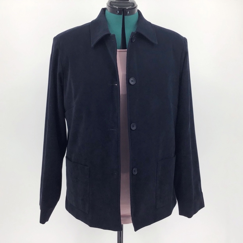 Koret Separates Microfibre Buttoned Blazer, 10